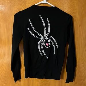 Pinky Star Spider Sweater